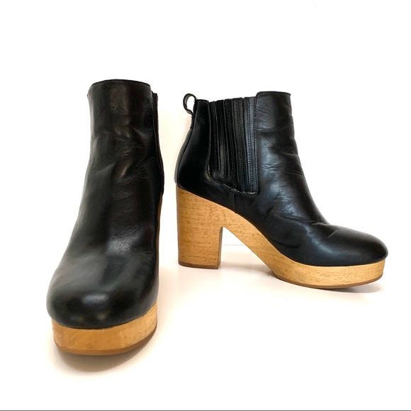 Madewell Shoes - Madewell Marco wood platform chelsea boots sz9.5